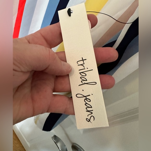 Tribal Jeans Striped Tank Top - Picture 5 of 7